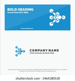 Learning, Deep, Algorithm, Data SOlid Icon Website Banner and Business Logo Template. Vector Icon Template background