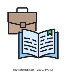 Elemento de ícone de aprendizado e desenvolvimento para design