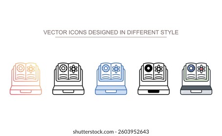 Learning Disability icon design with white background stock illustration