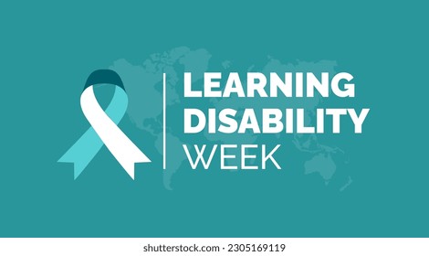 Learning Disability Week background or banner design template celebrated in june. vector illustration.
