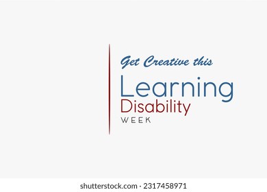 Learning Disability week background template Holiday concept