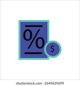 aprendendo dinheiro em dólar. ícone colorido simples