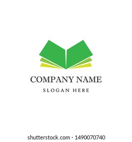 Learning Education Book Vector Logo Design Template
