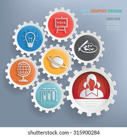 Learning and education design infographic design,clean vector