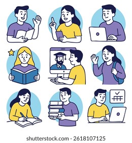 Learning education study technology reading online classroom student books engagement