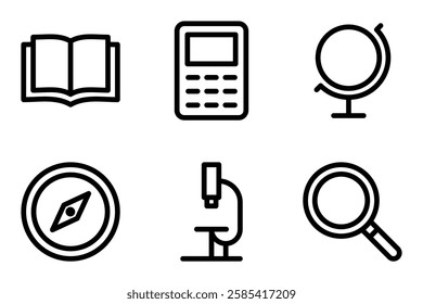 Learning and Educational Tools icon set