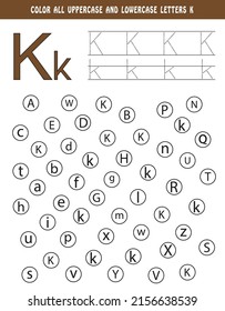 963 Letter k coloring page Images, Stock Photos & Vectors | Shutterstock