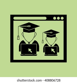 learning graphic design , vector illustration