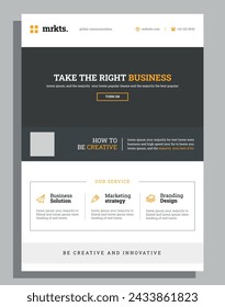 Learning and grow company business flyer template