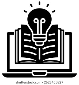 Elemento de ícone de aprendizado para design