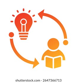 Elemento de ícone de aprendizado para design