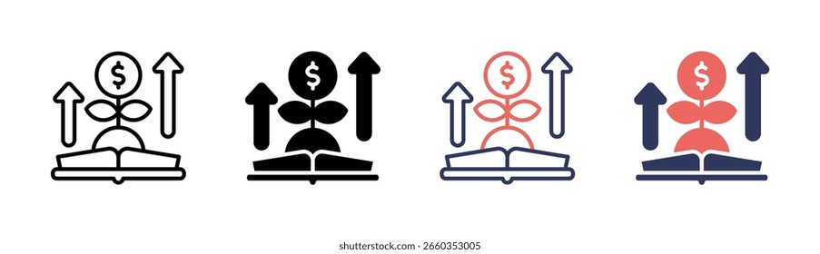 Elemento De Ícone De Aprendizagem Para Design E Vetor