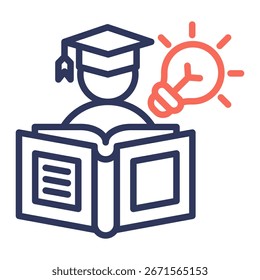 Learning Icon Element For Design And Vector