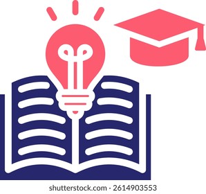 Learning Icon Fill Vector Illustration