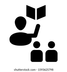 learning icon isolated sign symbol vector illustration - high quality black style vector icons
