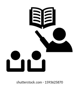 learning icon isolated sign symbol vector illustration - high quality black style vector icons
