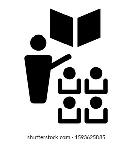 learning icon isolated sign symbol vector illustration - high quality black style vector icons
