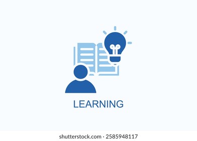 Learning Icon Or Logo Isolated Illustration