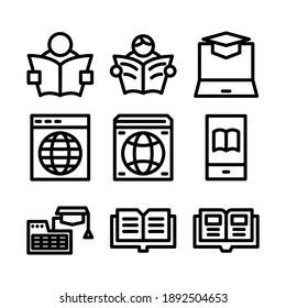 learning icon or logo isolated sign symbol vector illustration - Collection of high quality black style vector icons
