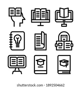 learning icon or logo isolated sign symbol vector illustration - Collection of high quality black style vector icons
