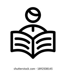 learning icon or logo isolated sign symbol vector illustration - high quality black style vector icons
