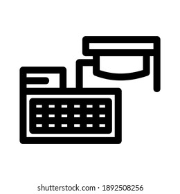 learning icon or logo isolated sign symbol vector illustration - high quality black style vector icons
