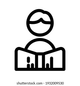 learning icon or logo isolated sign symbol vector illustration - high quality black style vector icons
