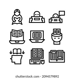 learning icon or logo isolated sign symbol vector illustration - Collection of high quality black style vector icons
