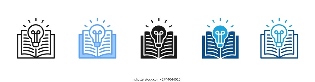 Learning icon multiple style and collection