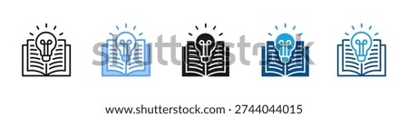 Learning icon multiple style and collection