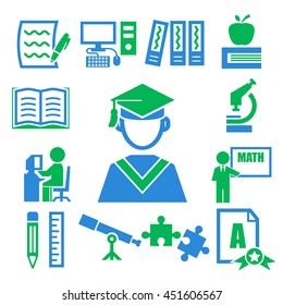 learning icon set