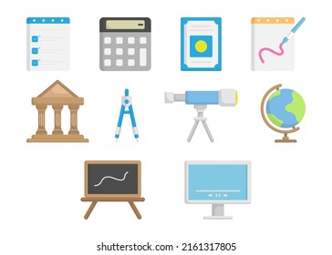 Learning icon set design template vector illustration