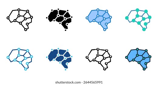  Deep Learning icon set multiple style collection 
