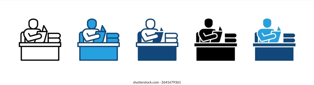 Learning icon sheet multiple style collection