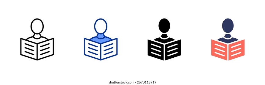 Learning icon sheet multiple style collection