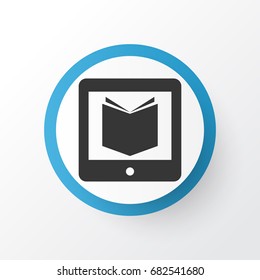 Learning Icon Symbol. Premium Quality Isolated E-Reader Element In Trendy Style.
