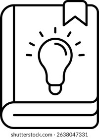 A learning icon symbolizes education, knowledge, and inspiration. Line icons