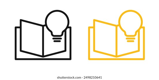 Learning iconicon vector collection in outlined and solid style