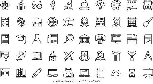 Learning icons High-Quality Vector Icons Collection with Editable Stroke. Ideal for Professional and Creative Projects.