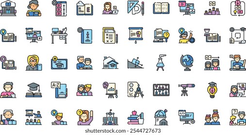 Learning icons High-Quality Vector Icons Collection with Editable Stroke. Ideal for Professional and Creative Projects.