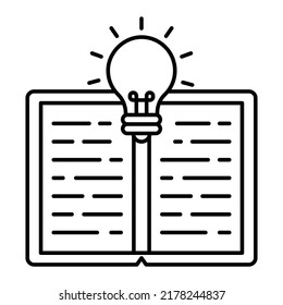learning idea Vector icon which is suitable for commercial work and easily modify or edit it

