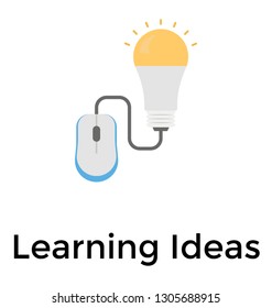 Learning ideas flat icon 
