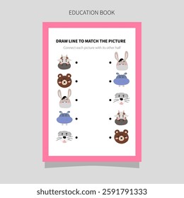 learning illustration book for pre-school children