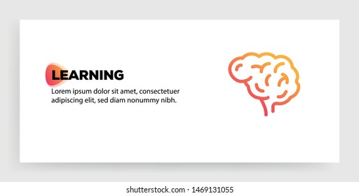 LEARNING AND ILLUSTRATION ICON CONCEPT