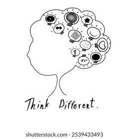 Learning inspiration vector illustration on white background