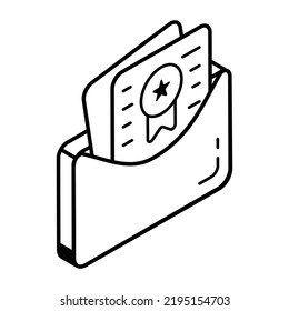 Descarga de un icono de línea isométrica de aprendizaje