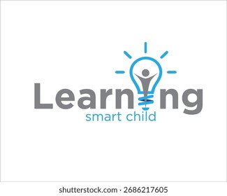 laboratório de aprendizado para designs de logotipo de escola infantil