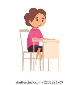 Learning language training center composition with flat isolated foreign tongue studying icon vector illustration