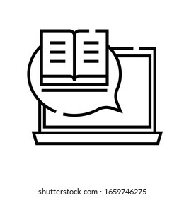 Learning line icon, concept sign, outline vector illustration, linear symbol.