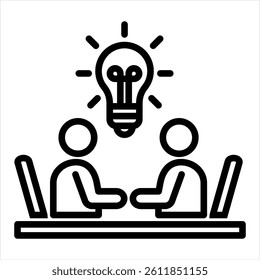 Learning Line Icon Vector Illustration